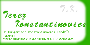 terez konstantinovics business card